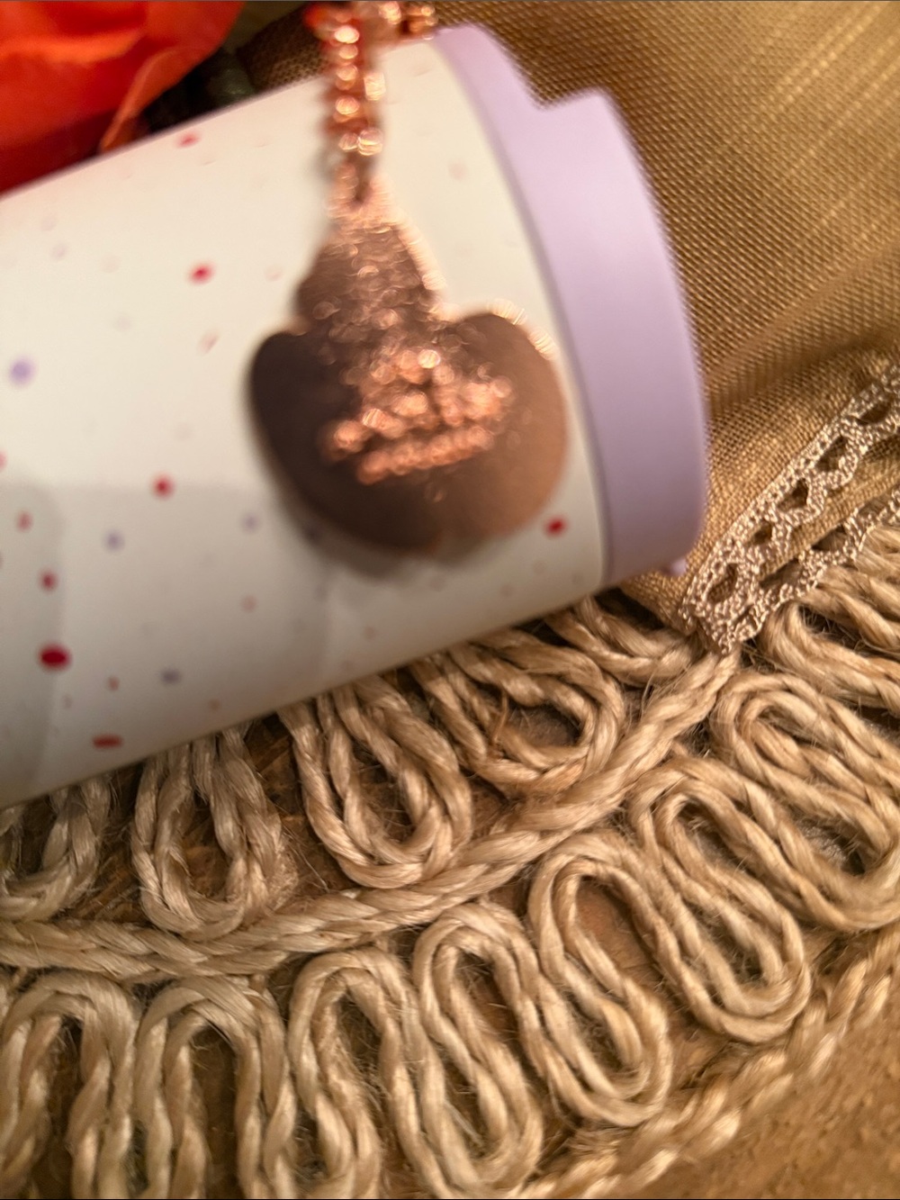 PSL Starbucks  LavenderConfetti Tumbler with Rose Gold Charm and gift card - Picture 5 of 6